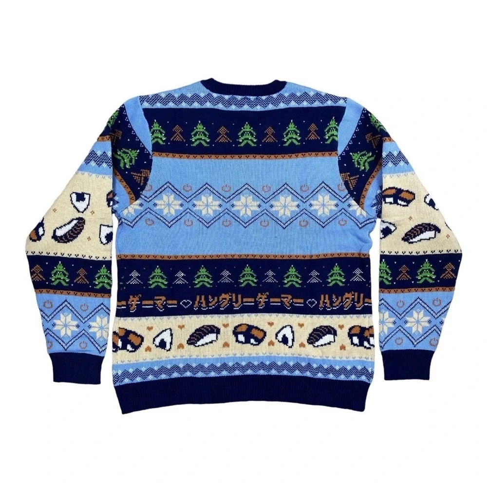 Hunger Games Geeknet Ugly Holiday Sweater 2XL Blue Long Sleeves Crew‎ Neck NWT